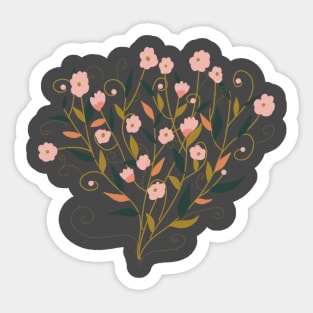 Fall flower bouquet Sticker